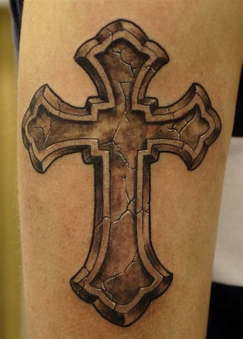 3d cross tattoo drawing